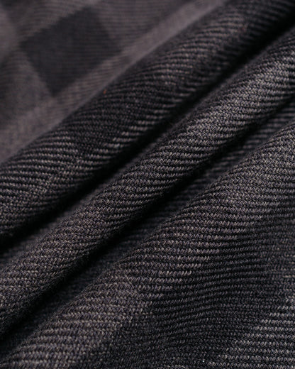 lost & found The Real McCoy's The Real McCoy's MS24102 8HU Twisted-Yarn Buffalo Check Flannel Shirt Black/Charcoal