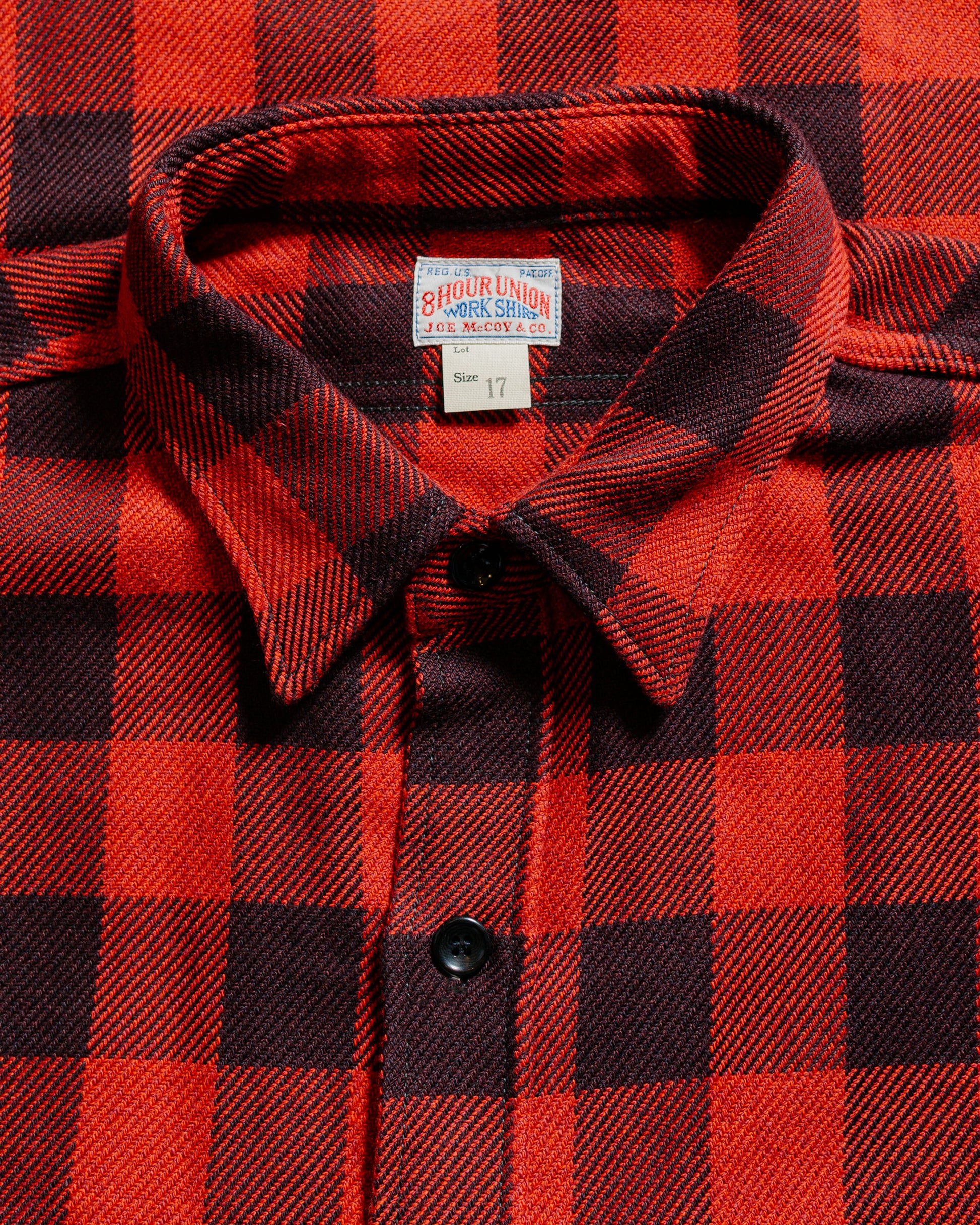 lost & found The Real McCoy's The Real McCoy's MS24102 8HU Twisted-Yarn Buffalo Check Flannel Shirt Red/Black