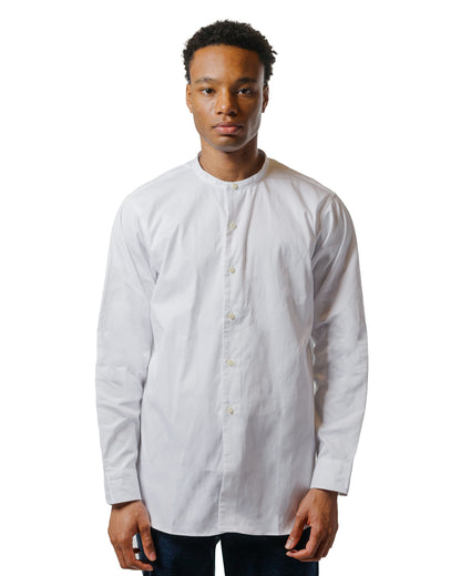 lost & found The Real McCoy's The Real McCoy's MS24103 Double Diamond Band Collar Shirt White
