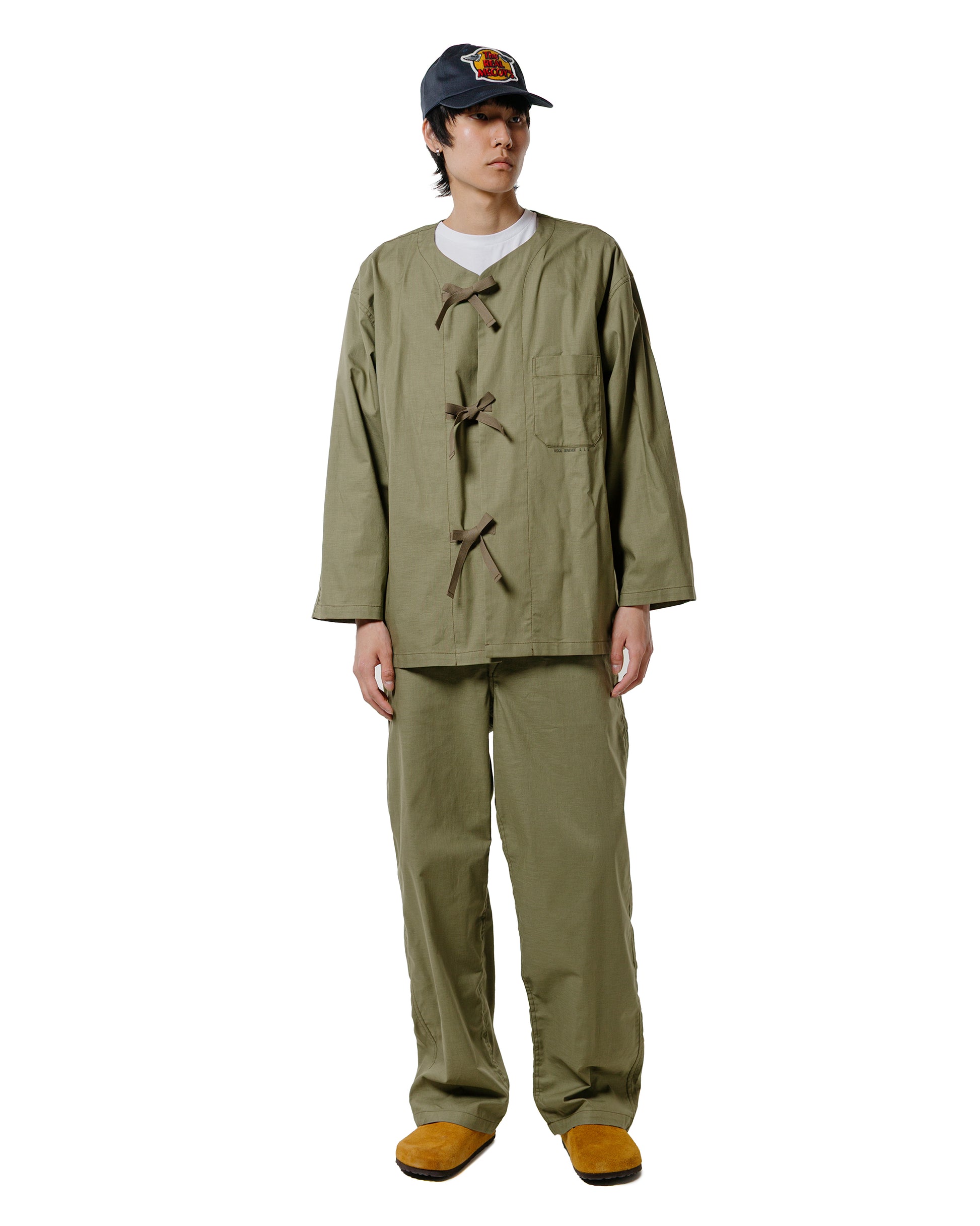 lost & found The Real McCoy's The Real McCoy's MS25008 USN Medical Department Sleeping Shirt Olive