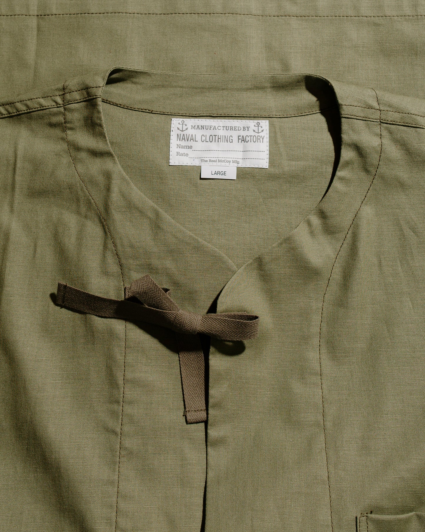 lost & found The Real McCoy's The Real McCoy's MS25008 USN Medical Department Sleeping Shirt Olive