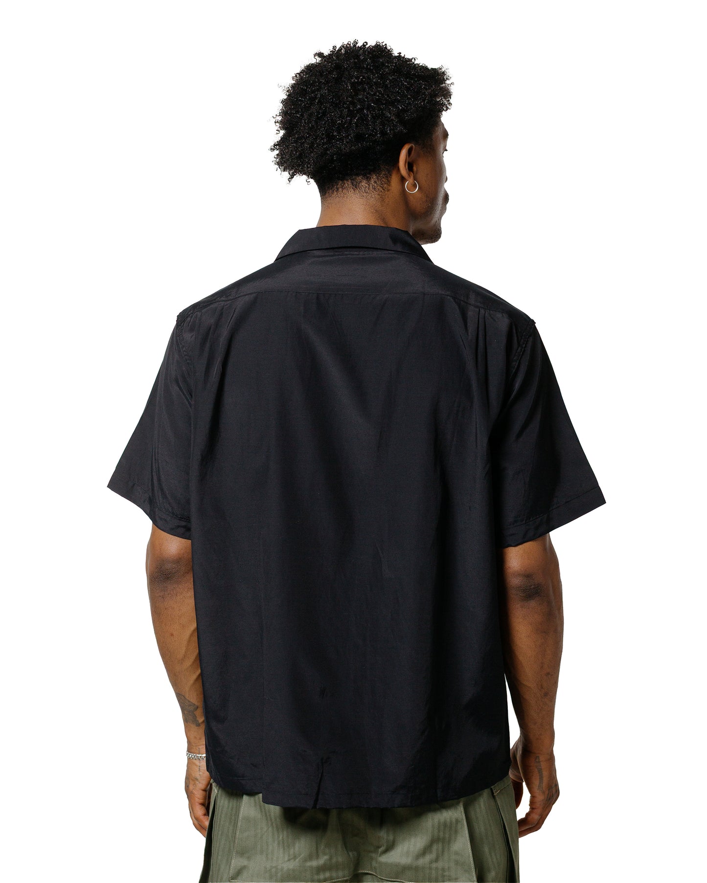 lost & found The Real McCoy's The Real McCoy's MS25009 Viet-Nam Open Collar Souvenir Shirt Black