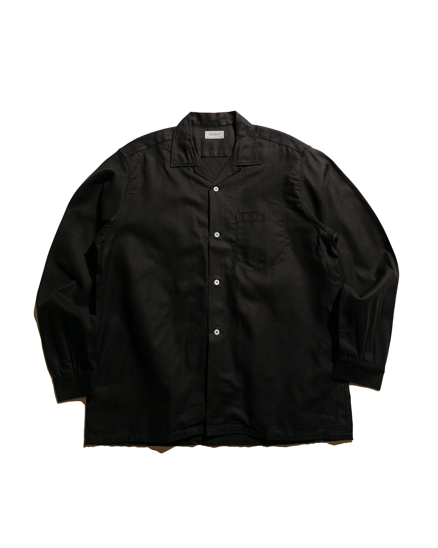 lost & found The Real McCoy's The Real McCoy's MS25010 Joe McCoy Panama Shirt L/S Black