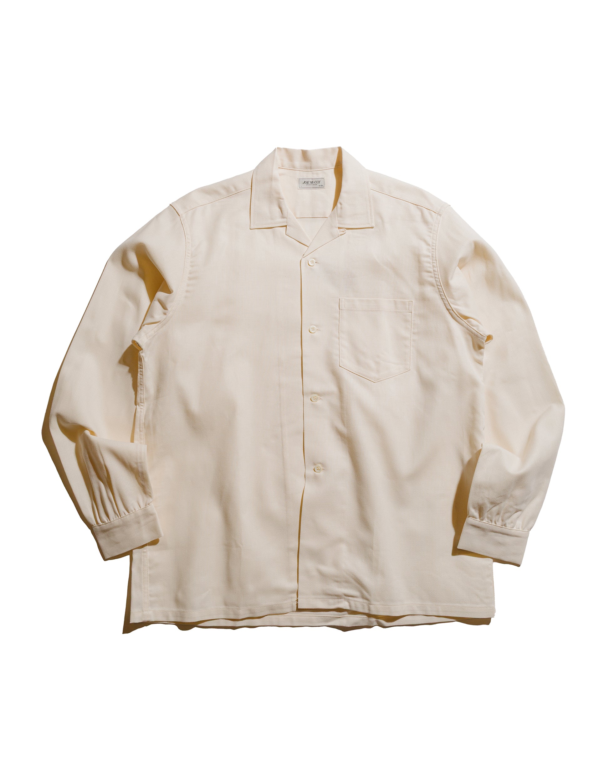 lost & found The Real McCoy's The Real McCoy's MS25010 Joe McCoy Panama Shirt L/S Milk