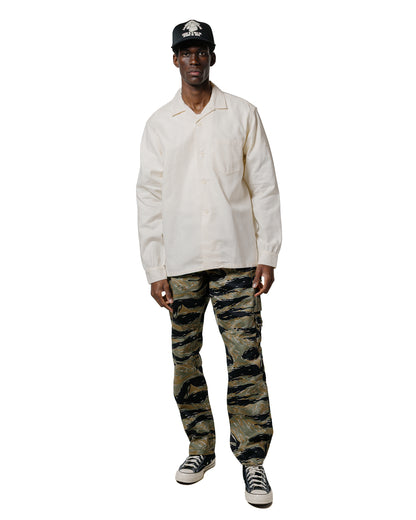 lost & found The Real McCoy's The Real McCoy's MS25010 Joe McCoy Panama Shirt L/S Milk
