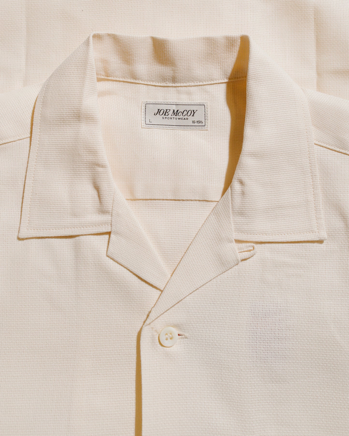 lost & found The Real McCoy's The Real McCoy's MS25010 Joe McCoy Panama Shirt L/S Milk