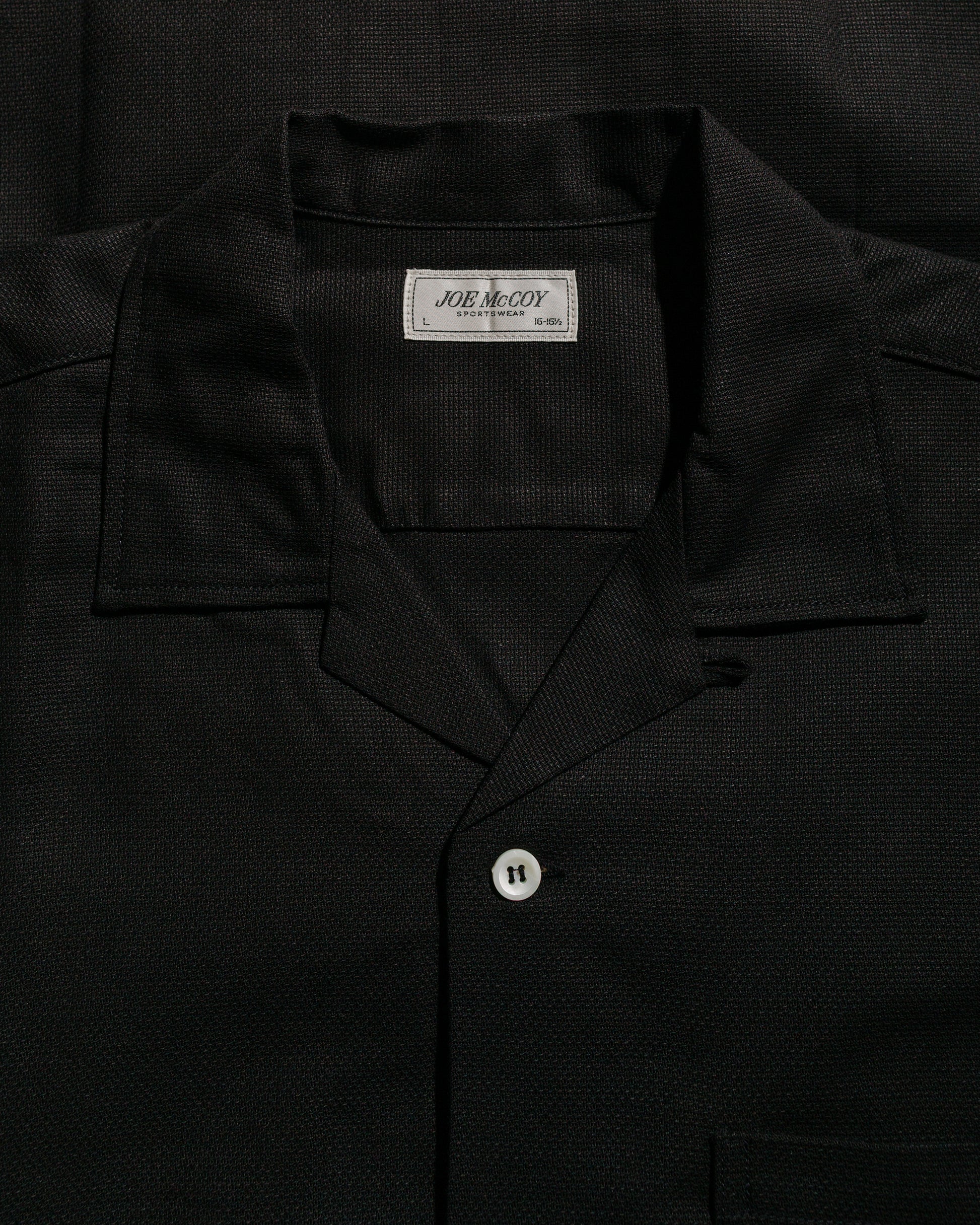 lost & found The Real McCoy's The Real McCoy's MS25011 Joe McCoy Panama Shirt S/S Black