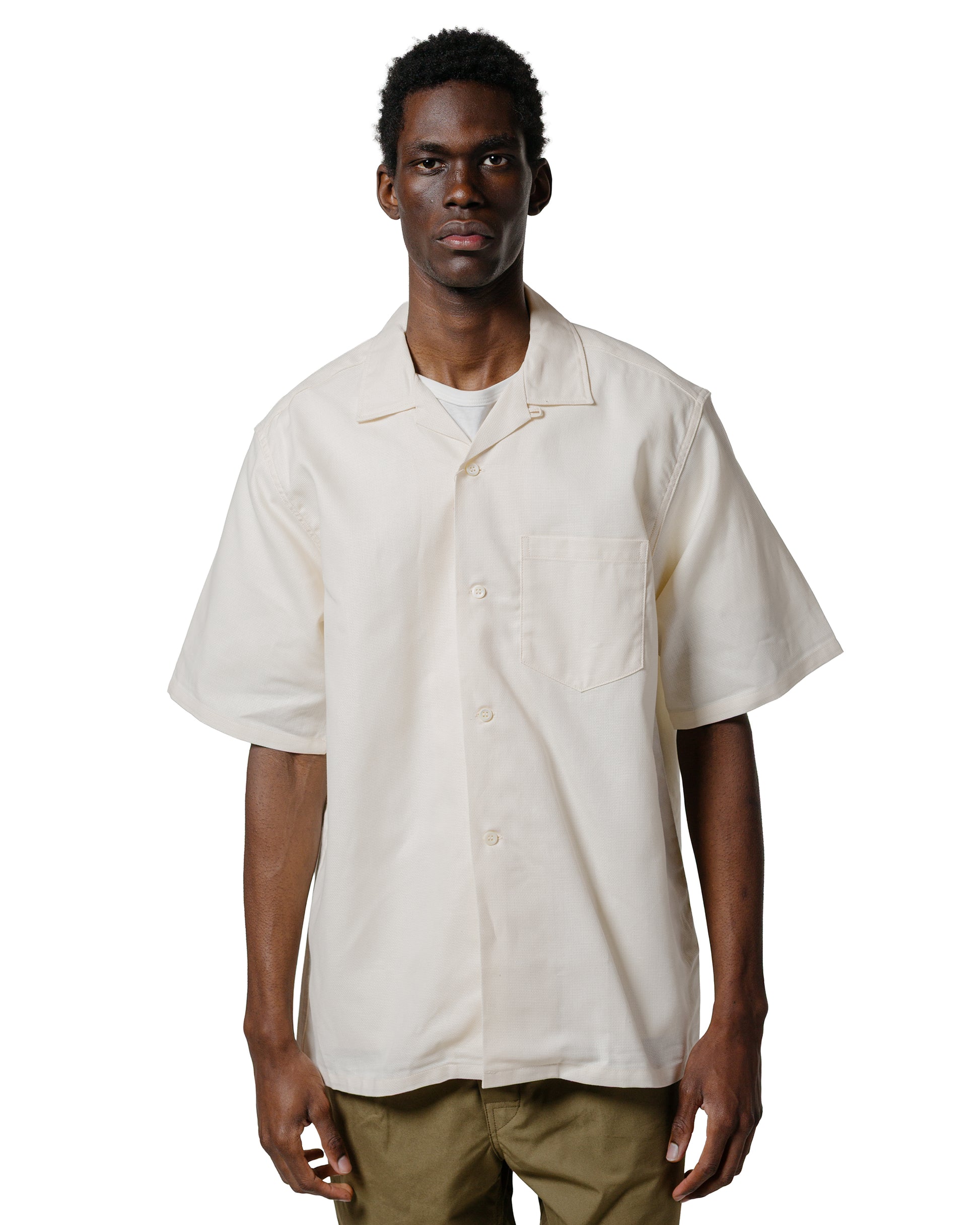 lost & found The Real McCoy's The Real McCoy's MS25011 Joe McCoy Panama Shirt S/S Milk