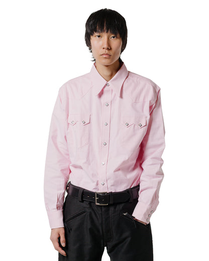 lost & found The Real McCoy's The Real McCoy's MS25012 Oxford Western Shirt / Sawtooth Pink