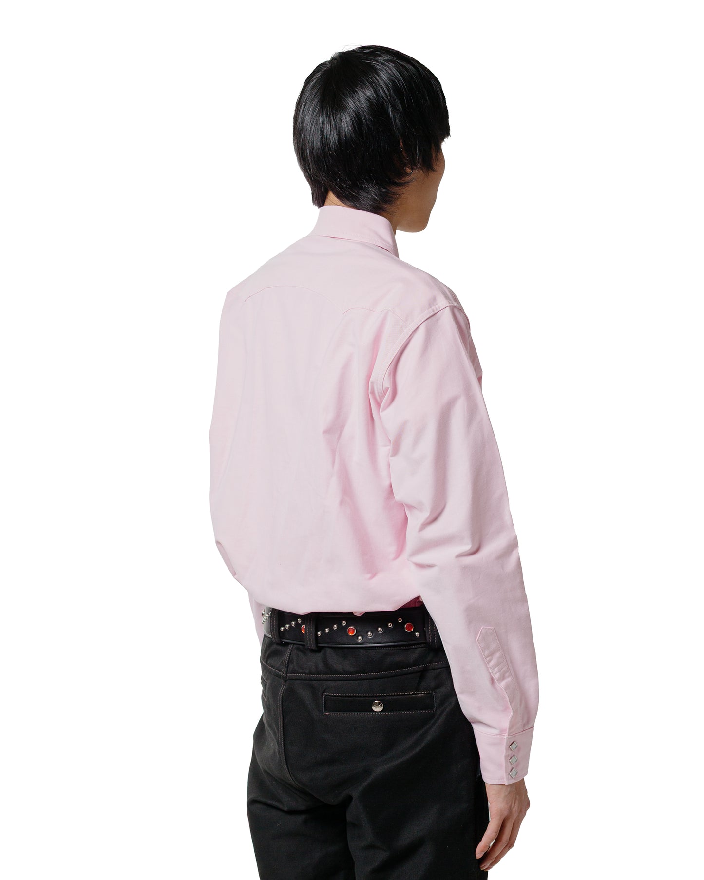 lost & found The Real McCoy's The Real McCoy's MS25012 Oxford Western Shirt / Sawtooth Pink