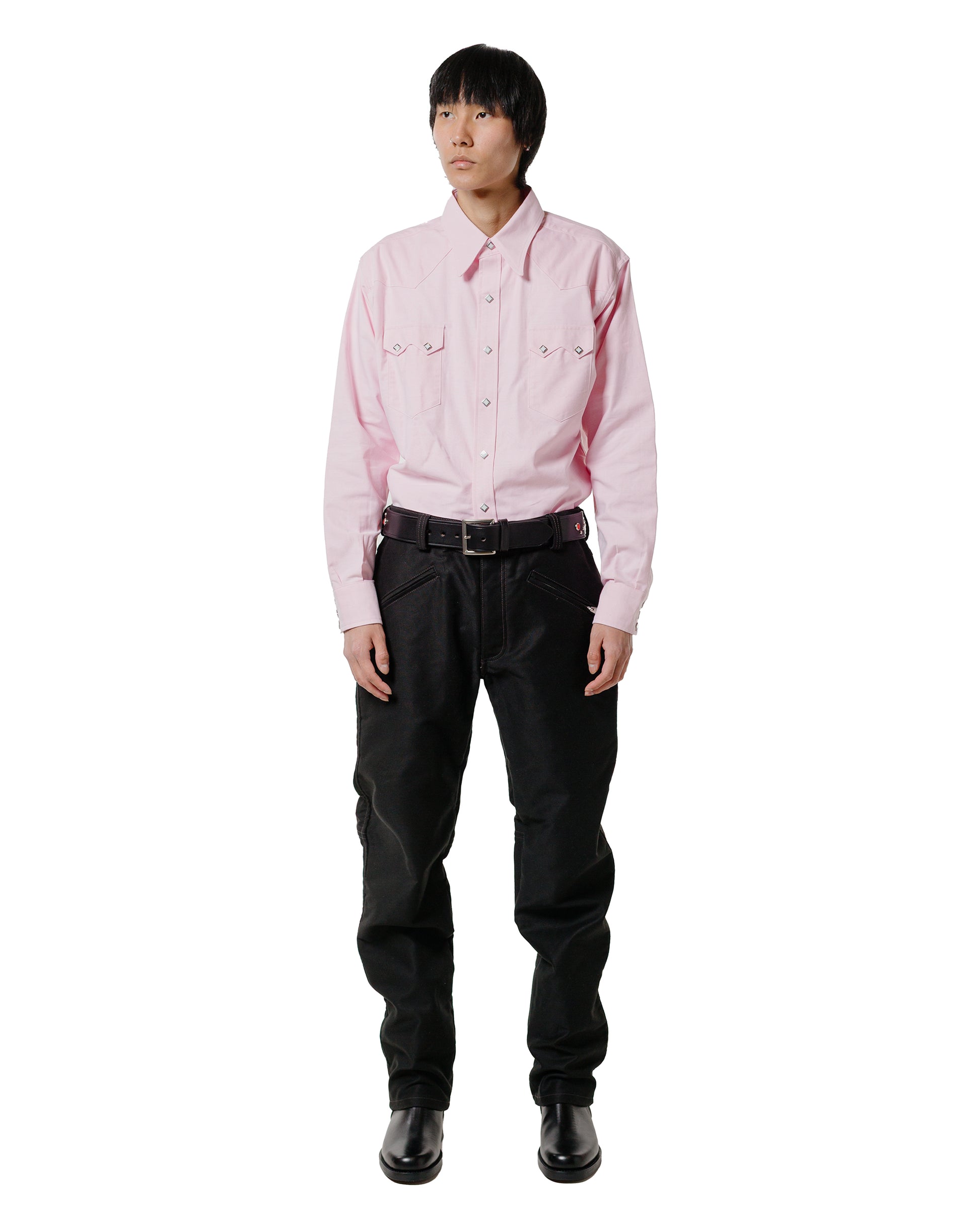lost & found The Real McCoy's The Real McCoy's MS25012 Oxford Western Shirt / Sawtooth Pink