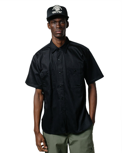 lost & found The Real McCoy's The Real McCoy's MS25013 8HU HBT Work Shirt S/S Black