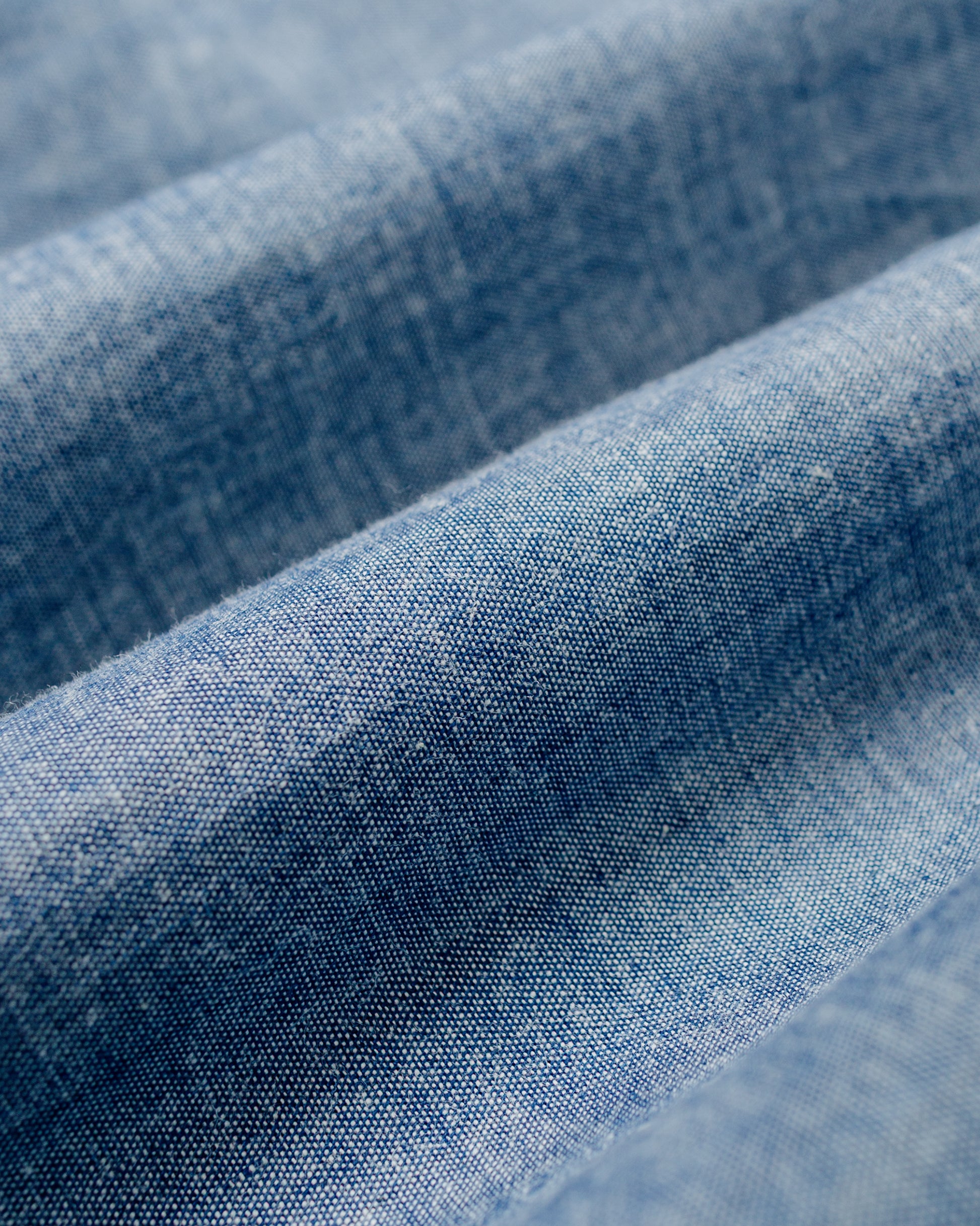 lost & found The Real McCoy's The Real McCoy's MS25104 8HU Chambray Serviceman Work Shirt Light Blue
