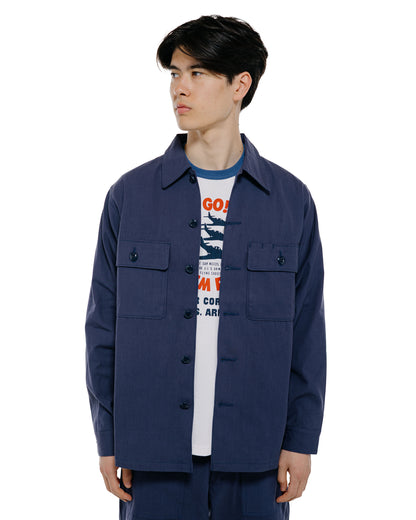 lost & found The Real McCoy's The Real McCoy's MS26003 Shirt, Man's, Missile Combat Crew Blue