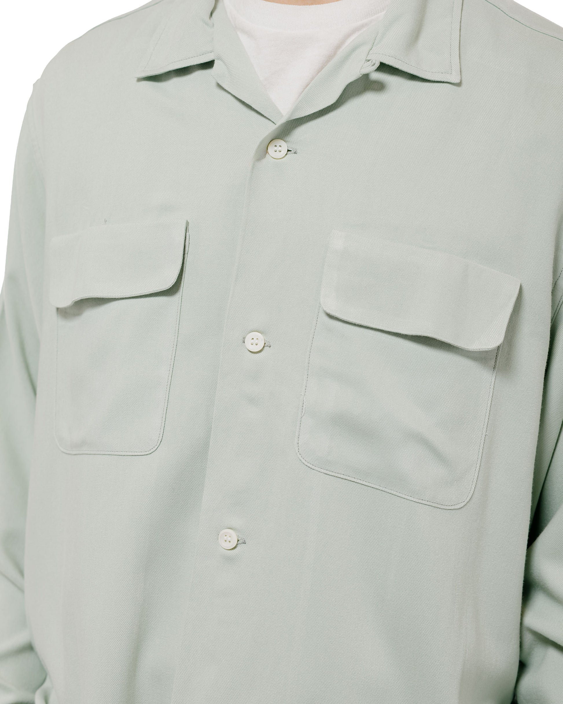 lost & found The Real McCoy's The Real McCoy's MS26008 Open Collar Rayon Shirt Mint