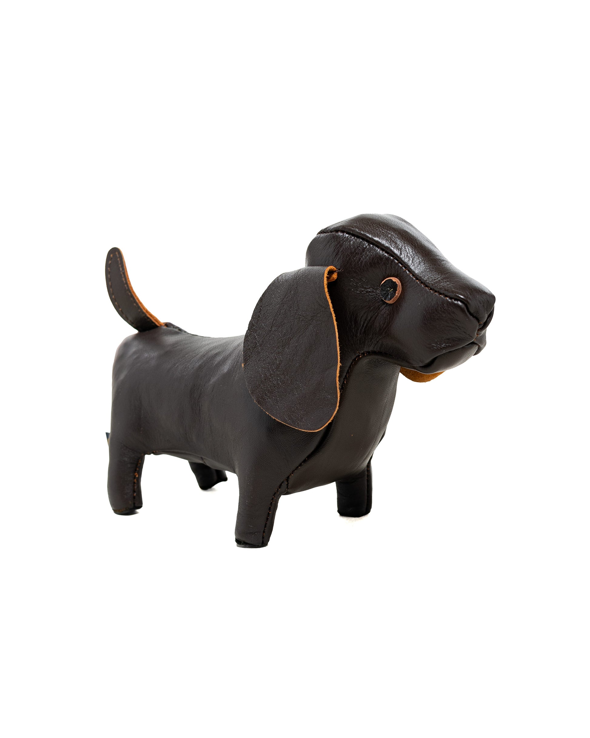 The Real McCoy's MW26002 Handcrafted Horsehide Animals / Dachshund Brown