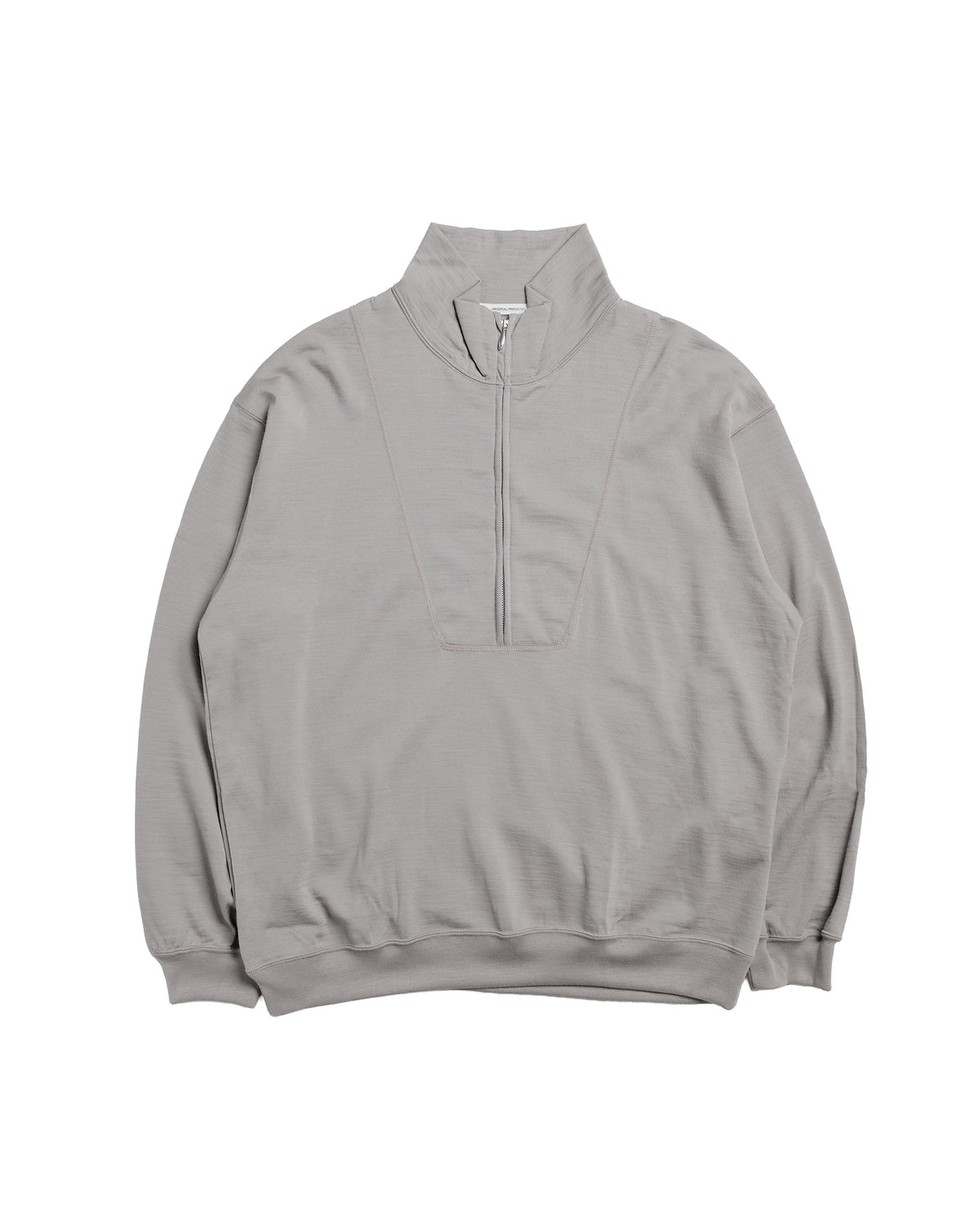 Universal Products Half Zip Wool Sweat Gray