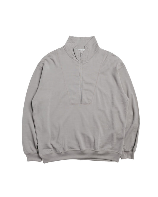 Universal Products Half Zip Wool Sweat Gray