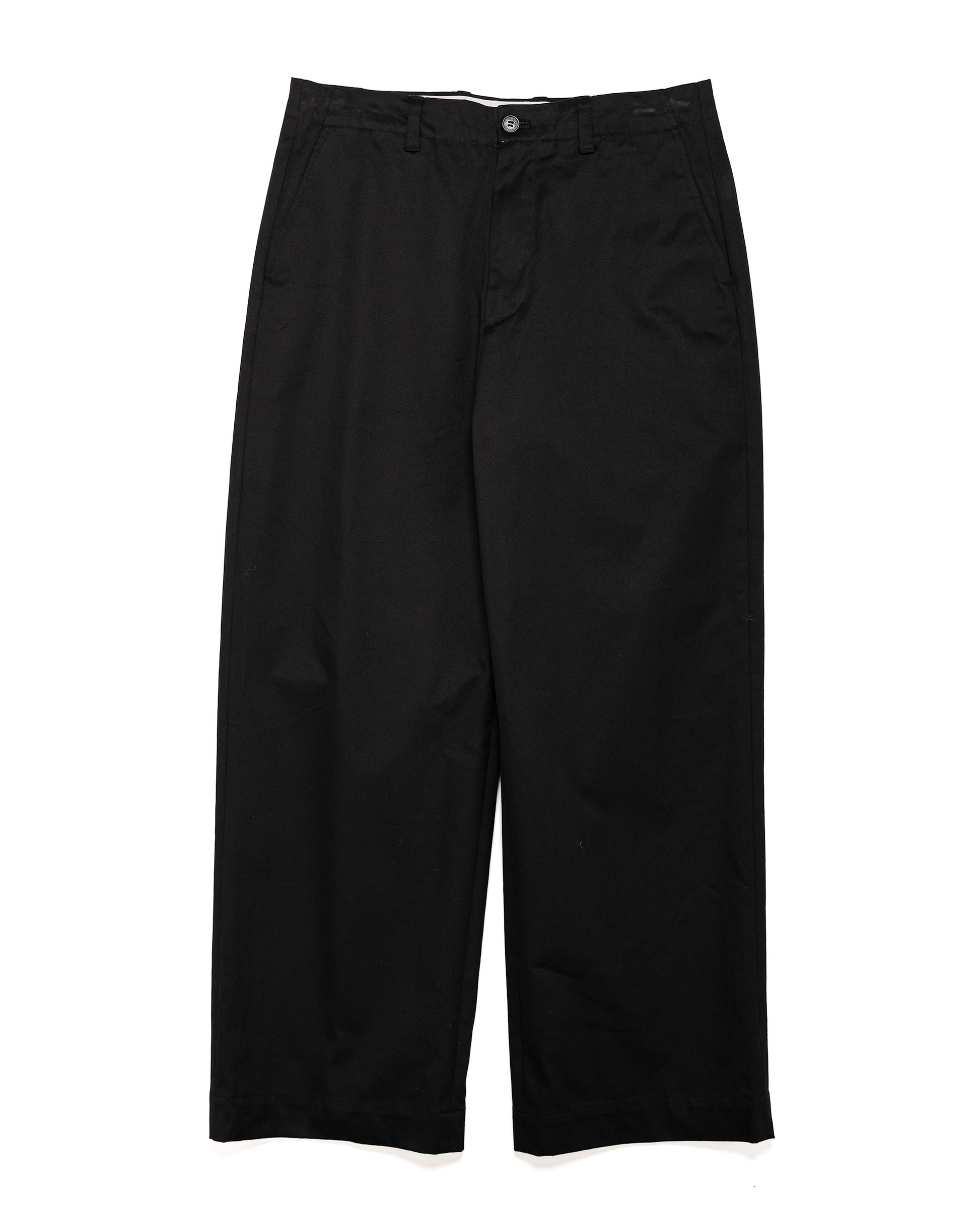 lost & found Universal Products Universal Products No Tuck Chino Trousers Black