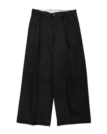 lost & found Universal Products Universal Products 2Tuck Wide Chino Trouser Black