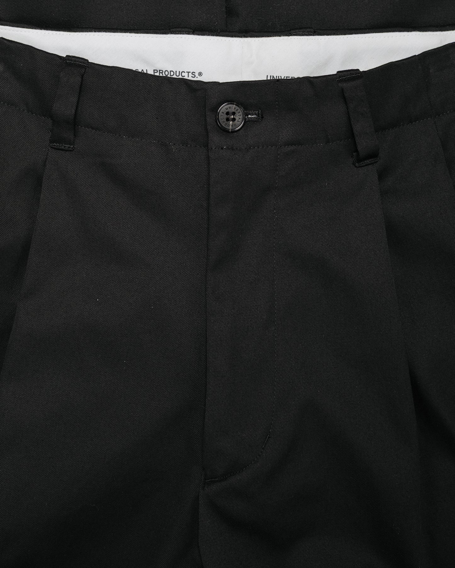 lost & found Universal Products Universal Products 2Tuck Wide Chino Trouser Black