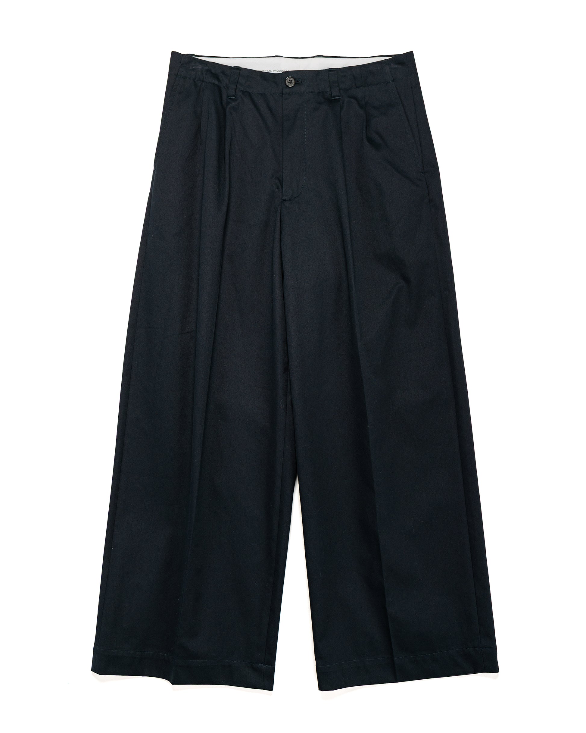 lost & found Universal Products Universal Products 2Tuck Wide Chino Trouser Navy