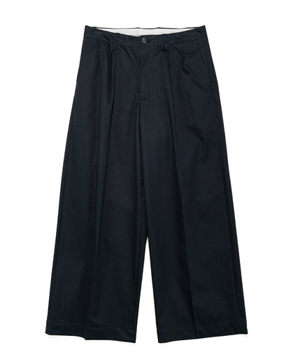 lost & found Universal Products Universal Products 2Tuck Wide Chino Trouser Navy