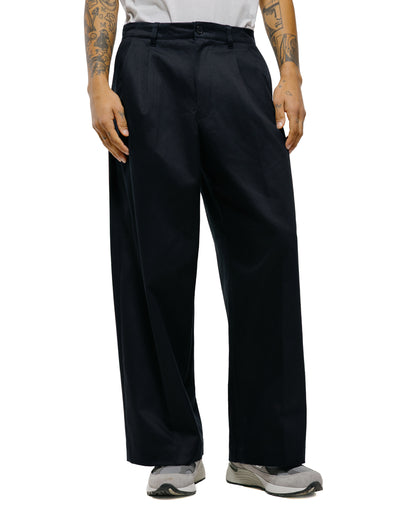 lost & found Universal Products Universal Products 2Tuck Wide Chino Trouser Navy