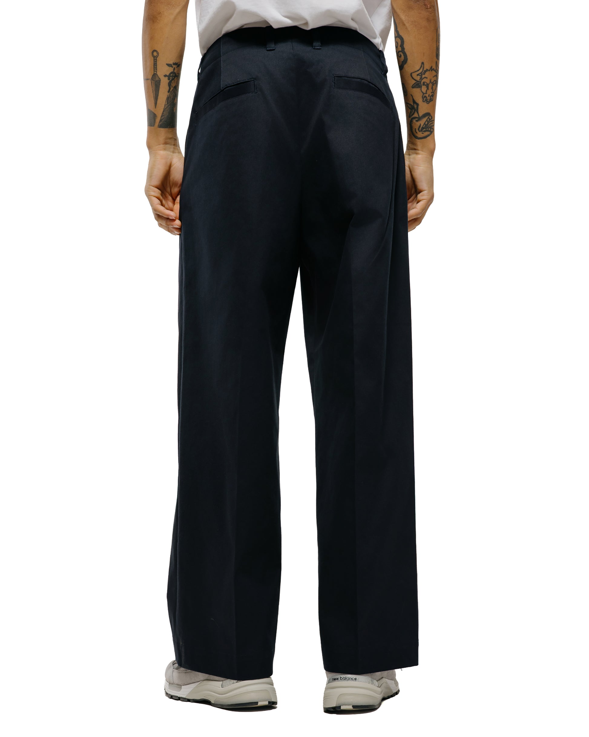 lost & found Universal Products Universal Products 2Tuck Wide Chino Trouser Navy