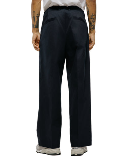 lost & found Universal Products Universal Products 2Tuck Wide Chino Trouser Navy
