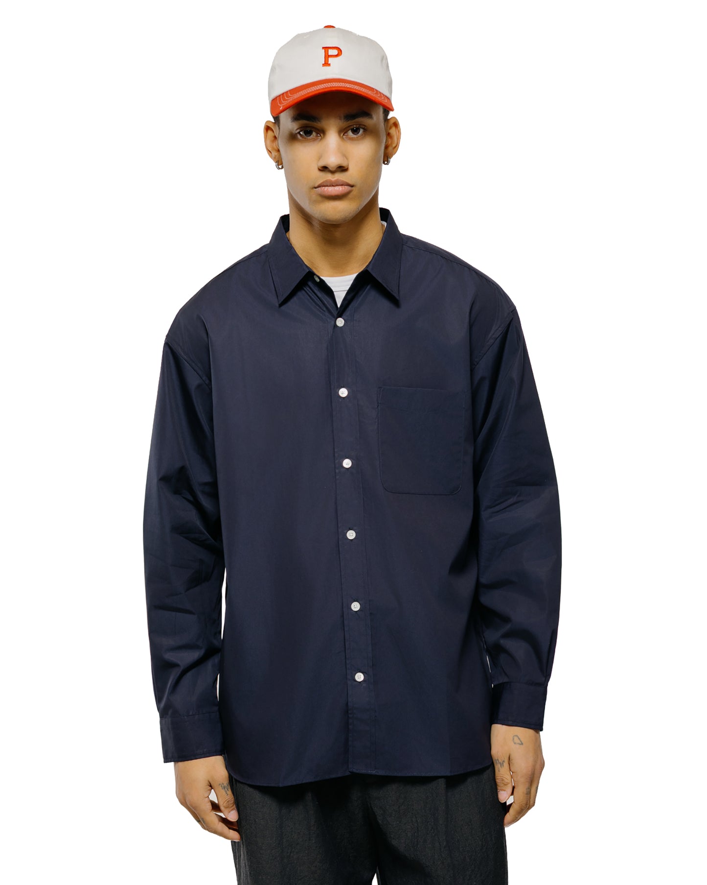 lost & found Universal Products Universal Products L/S Regular Shirts Dark Navy