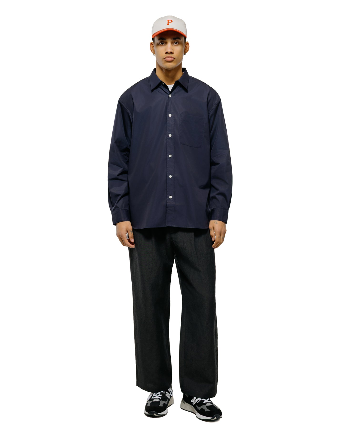 lost & found Universal Products Universal Products L/S Regular Shirts Dark Navy