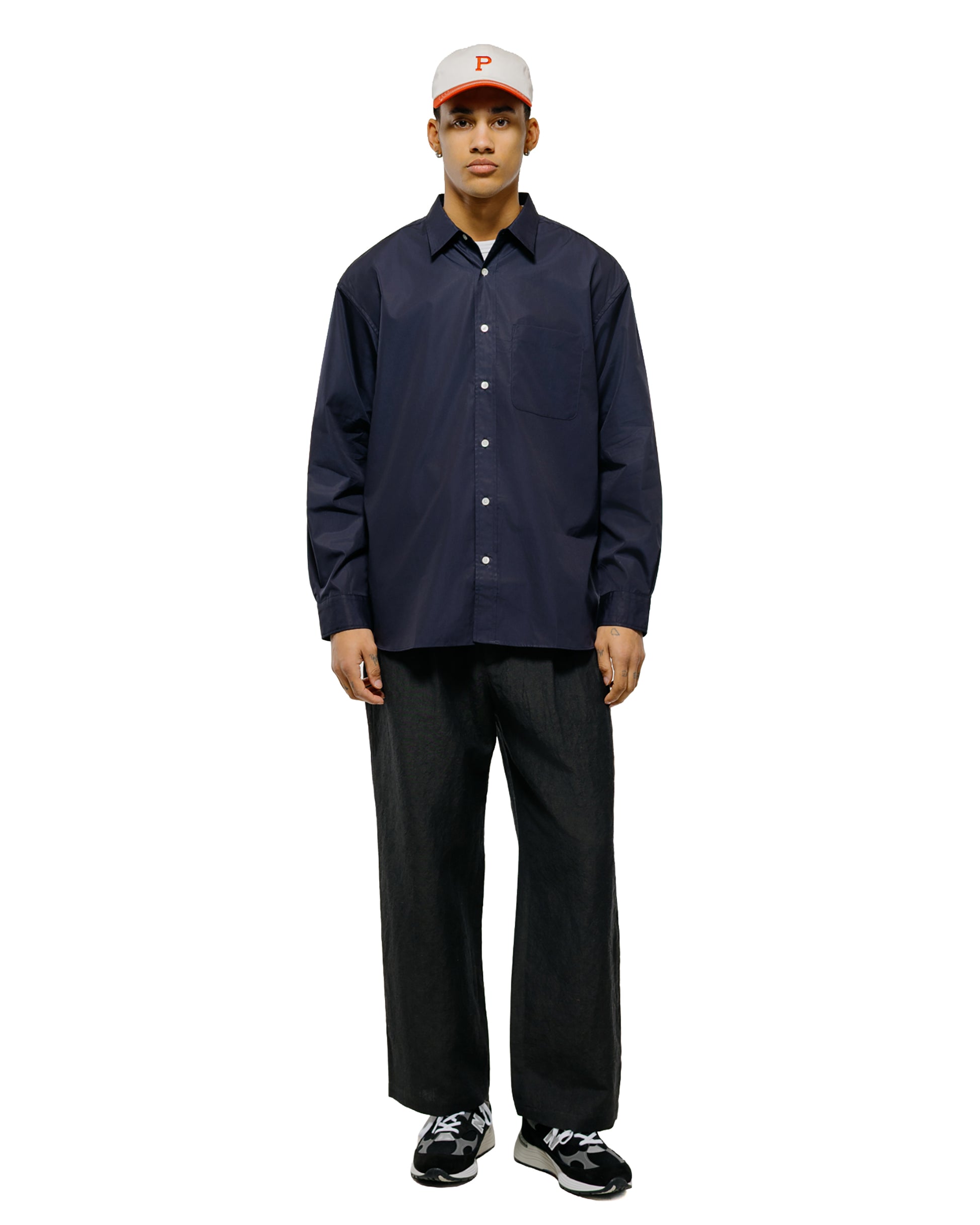 lost & found Universal Products Universal Products L/S Regular Shirts Dark Navy