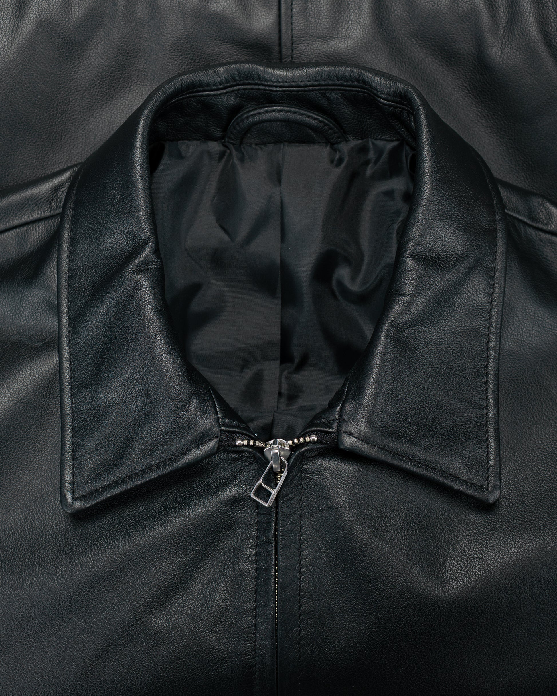 lost & found Universal Products Universal Products Leather Blouson Black