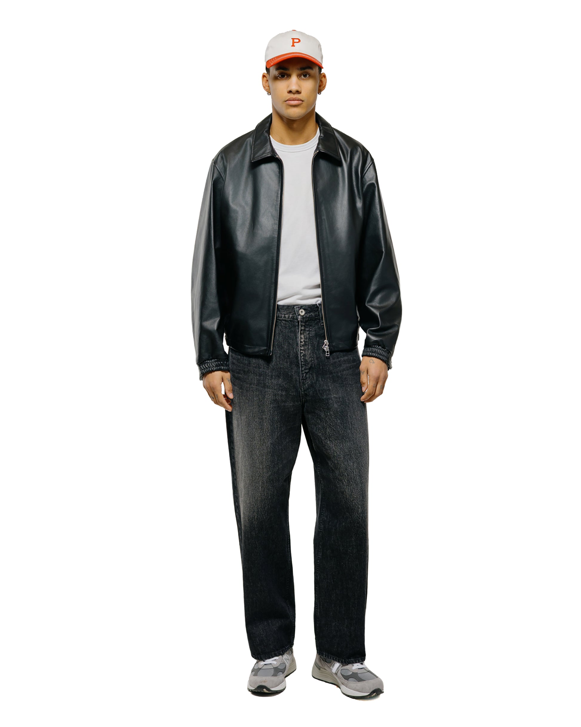 lost & found Universal Products Universal Products Leather Blouson Black