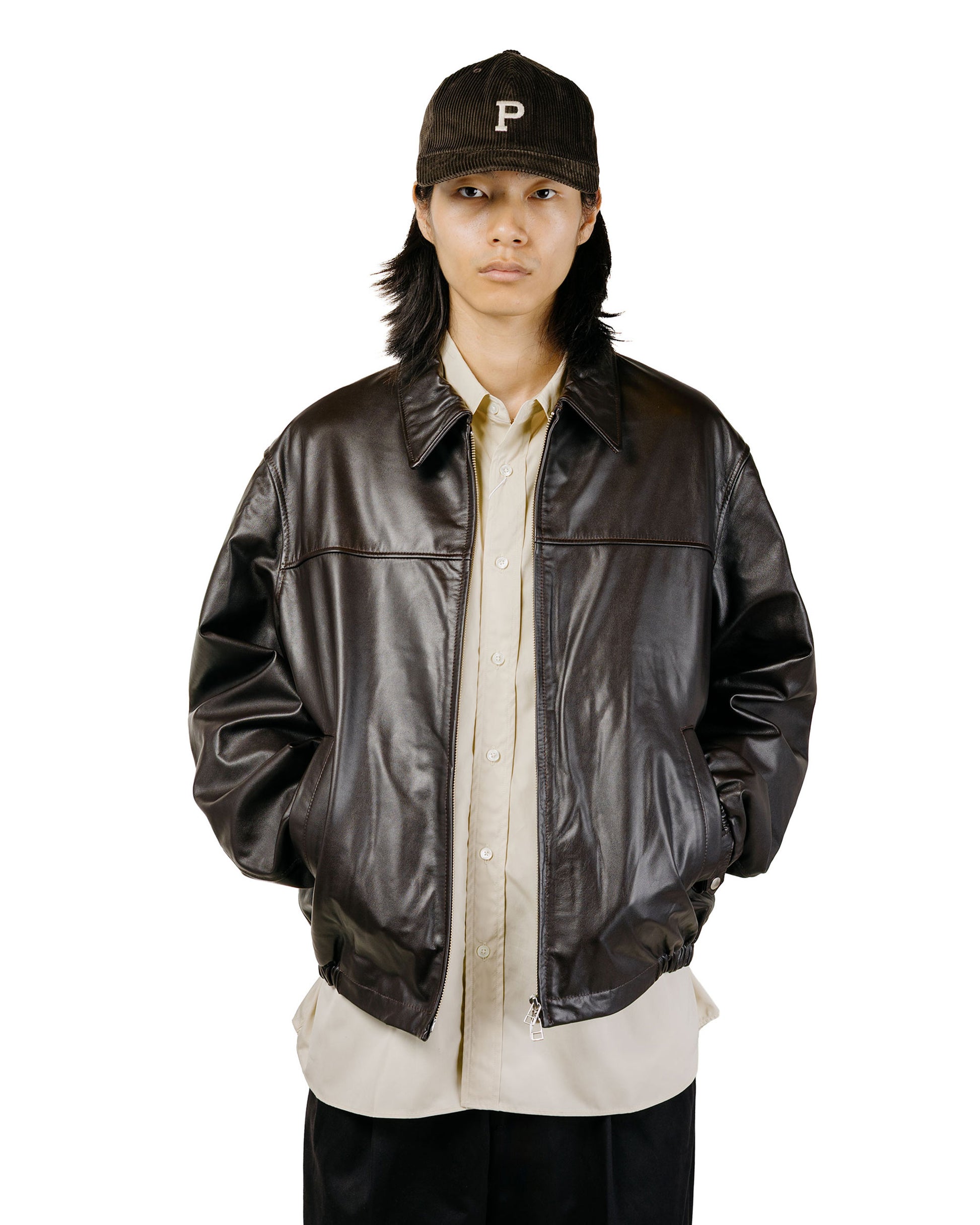 Universal Products Leather Jacket Brown