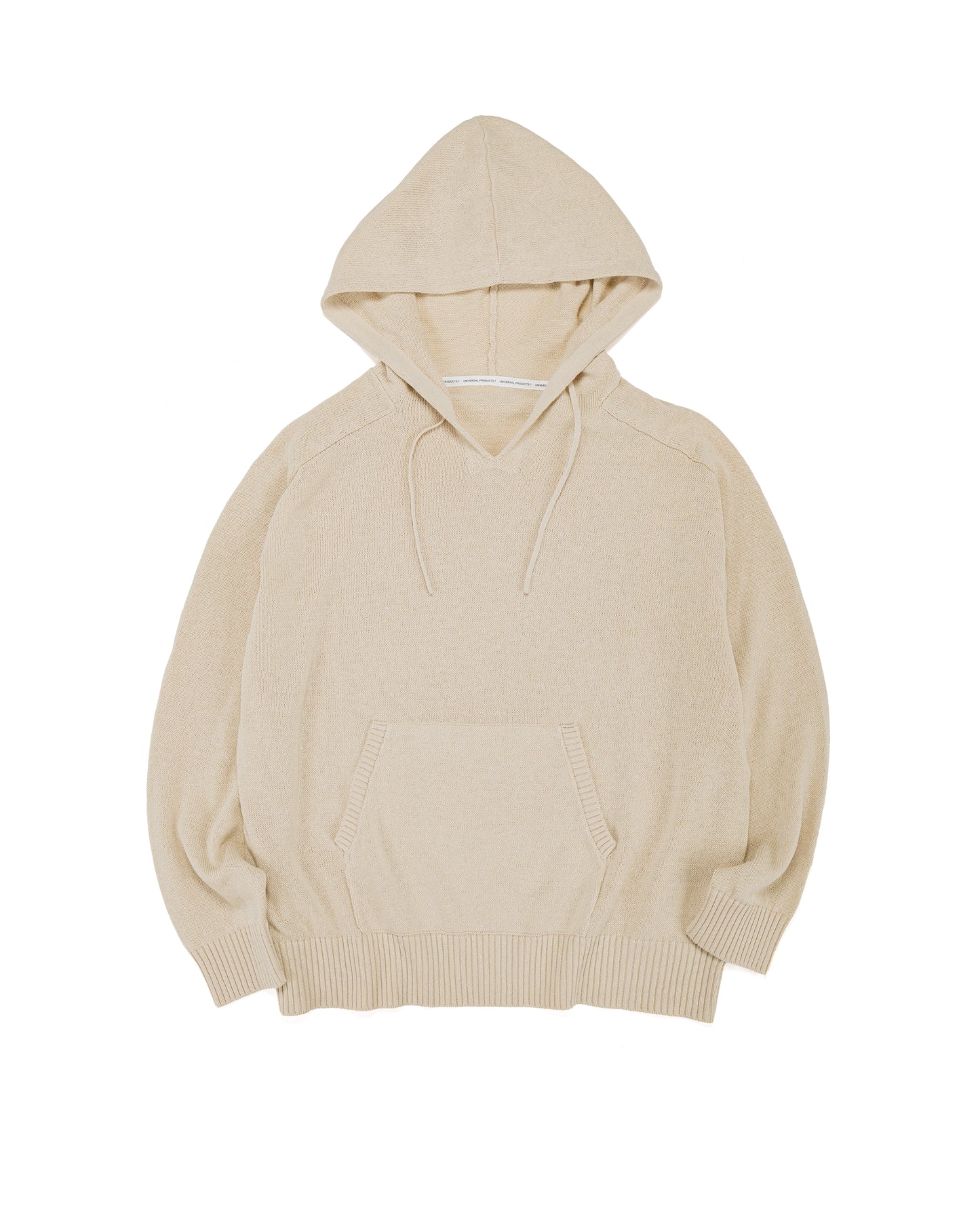 lost & found Universal Products Universal Products Linen Knit Hoodie Ecru