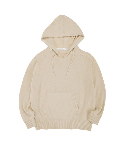 lost & found Universal Products Universal Products Linen Knit Hoodie Ecru