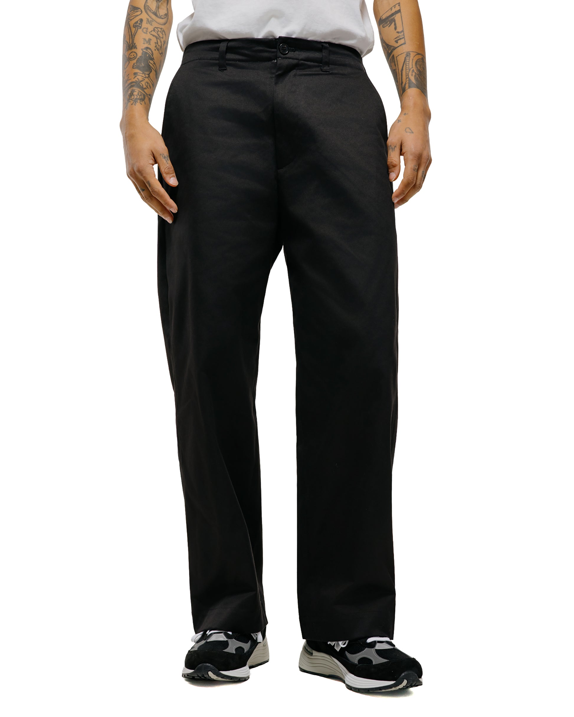lost & found Universal Products Universal Products No Tuck Chino Trousers Black