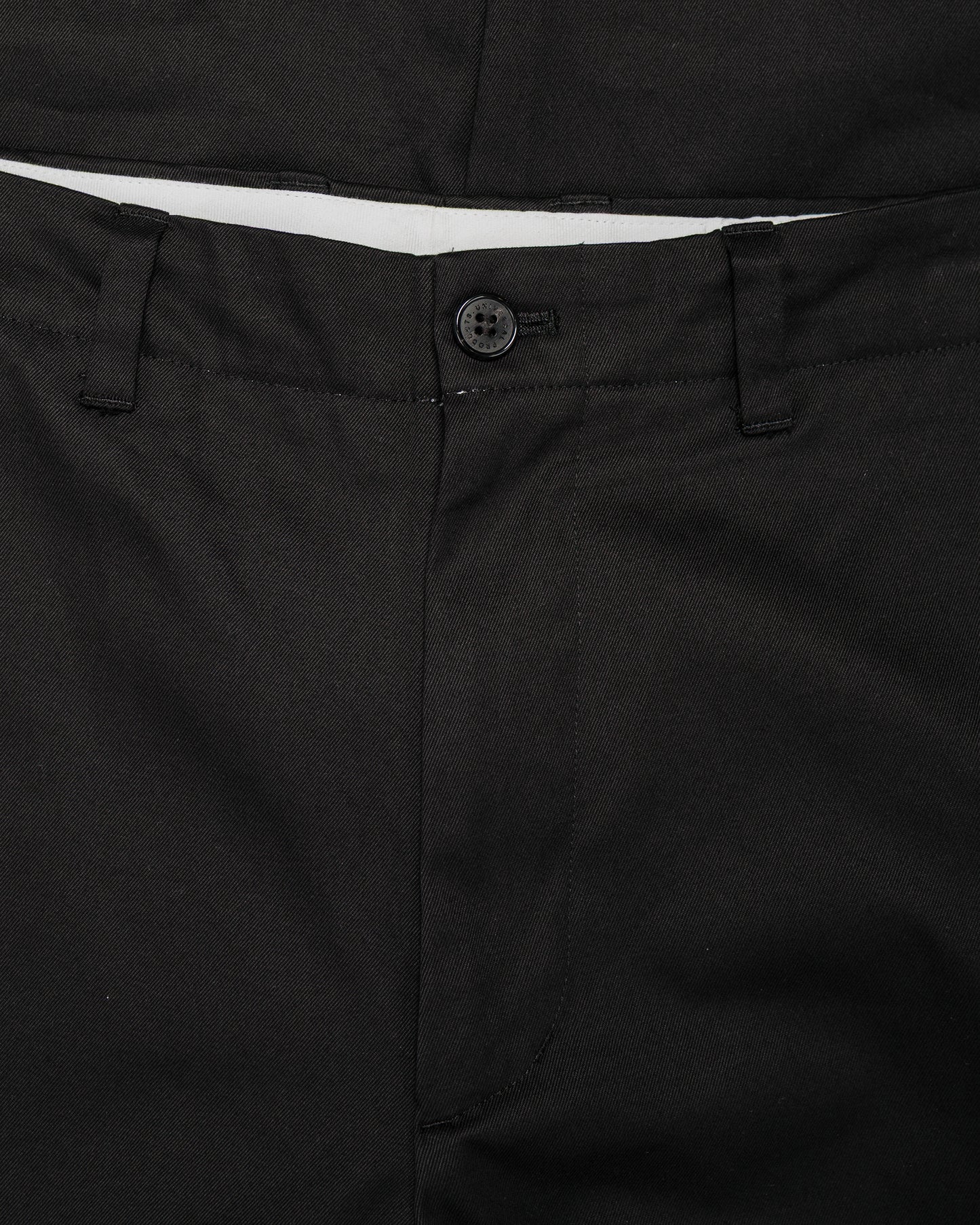 lost & found Universal Products Universal Products No Tuck Chino Trousers Black
