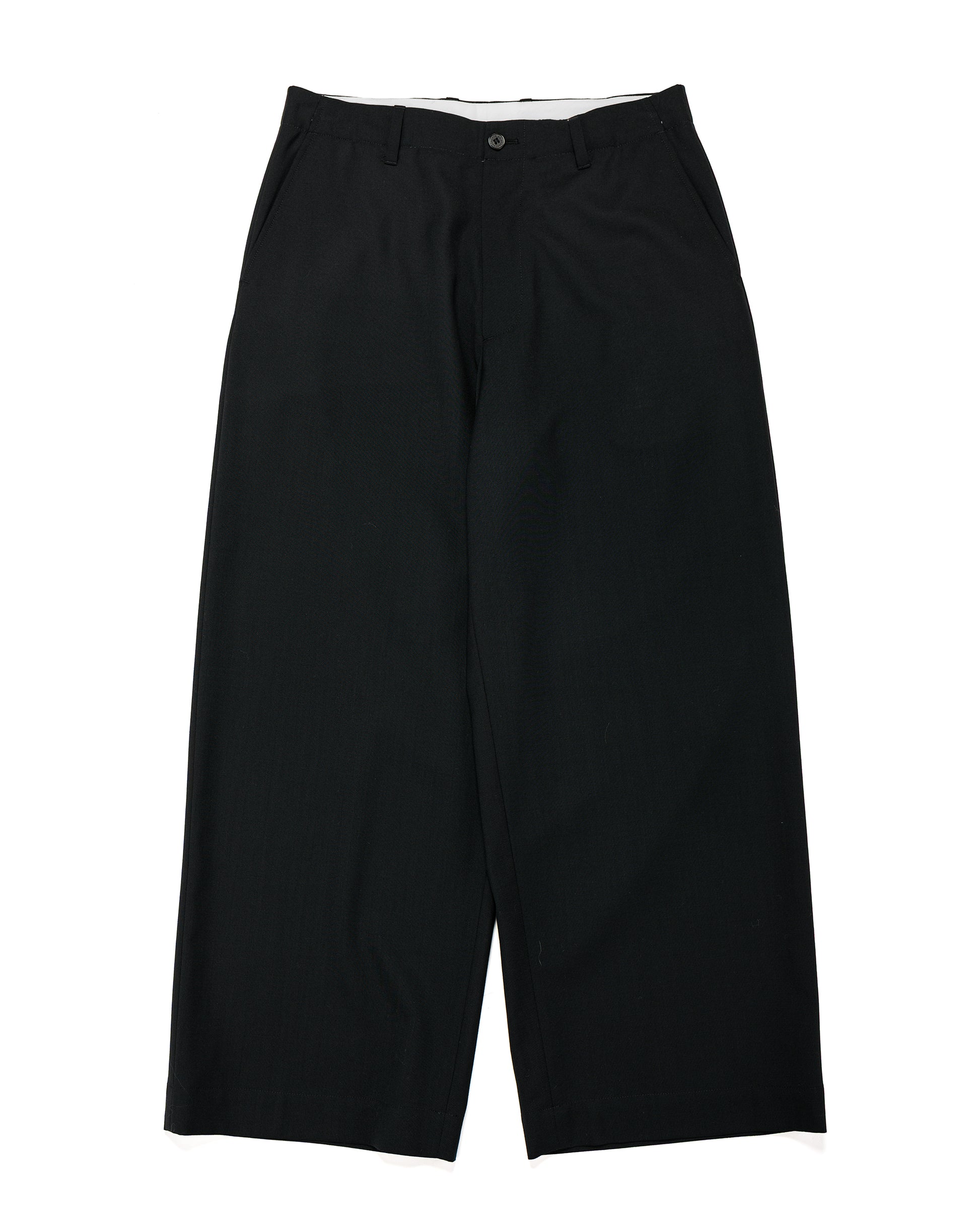 lost & found Universal Products Universal Products Summer Wool Wide Trousers Black
