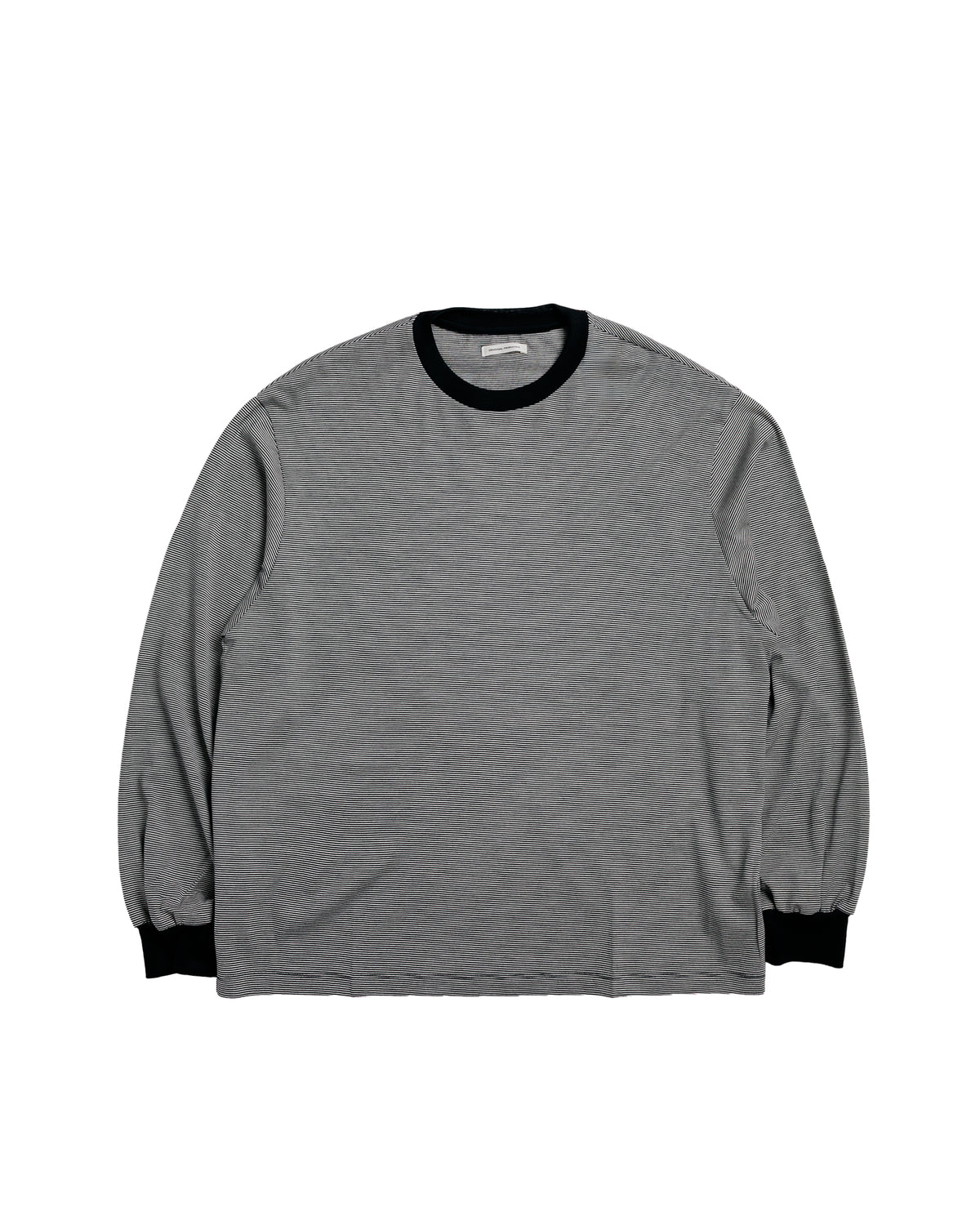 Universal Products Wool Border Jersey Crew Neck Black