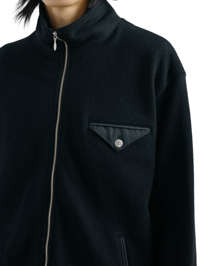Universal Products Wool Cashmere Fleece Jacket Black