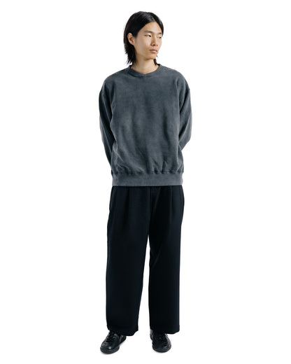 Universal Products Wool Cotton 2 Tuck Trousers Black