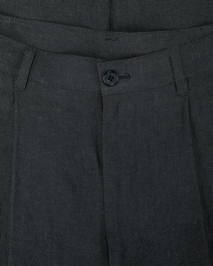 lost & found Universal Products Universal Products Wool Linen 2 Tuck Trousers Charcoal