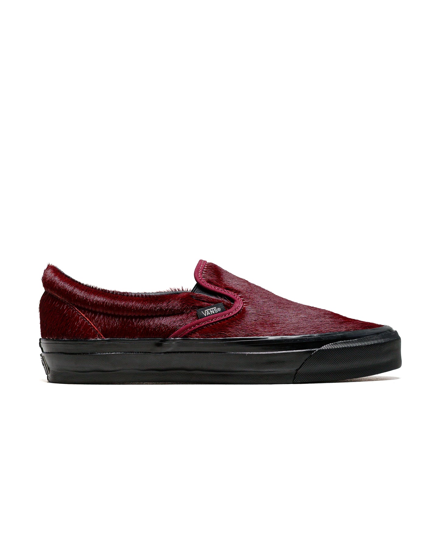 lost & found Vans Vans Premium Slip-On Reissue 98 LX Pony Hair Burgundy