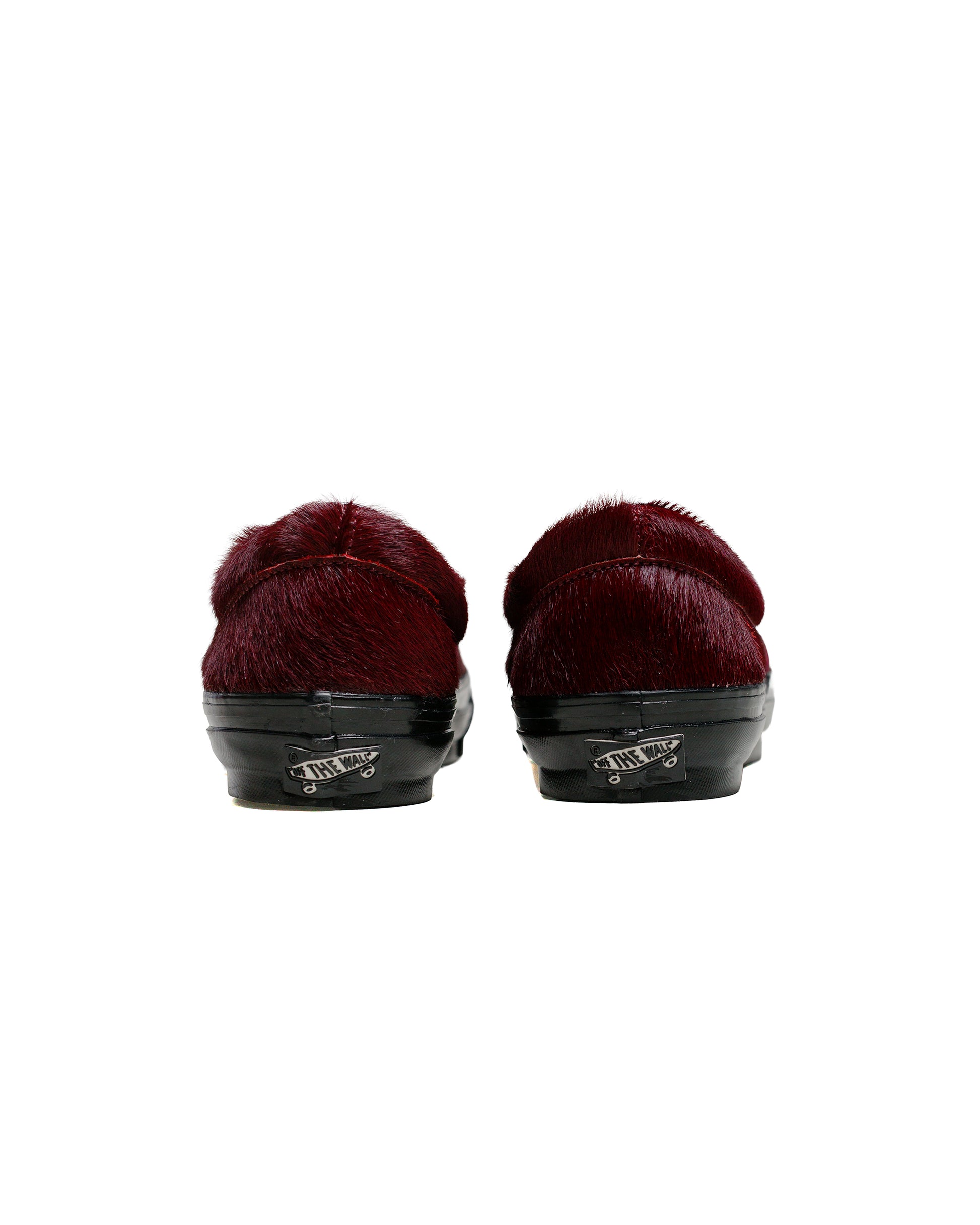 lost & found Vans Vans Premium Slip-On Reissue 98 LX Pony Hair Burgundy