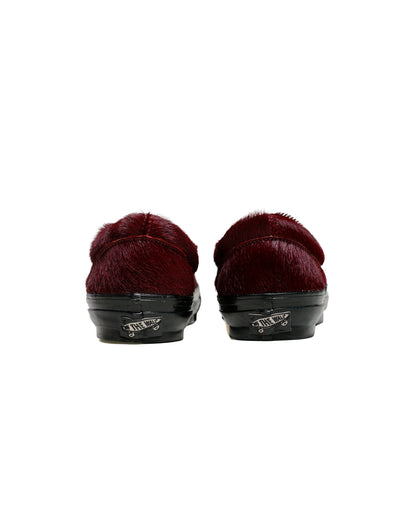 lost & found Vans Vans Premium Slip-On Reissue 98 LX Pony Hair Burgundy