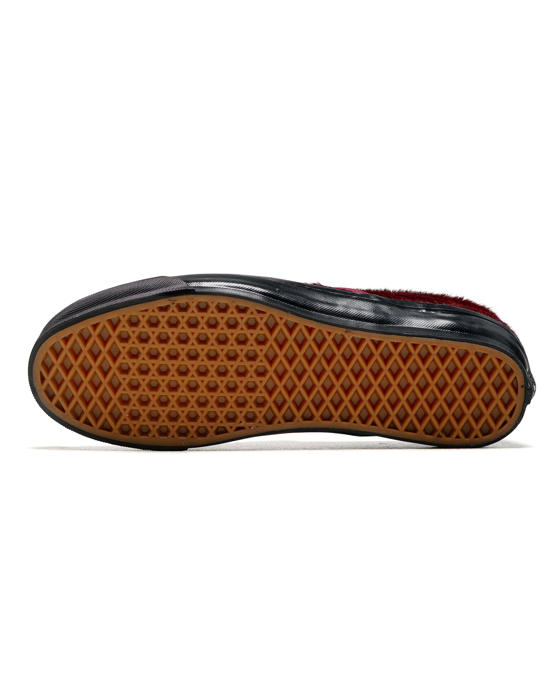 lost & found Vans Vans Premium Slip-On Reissue 98 LX Pony Hair Burgundy