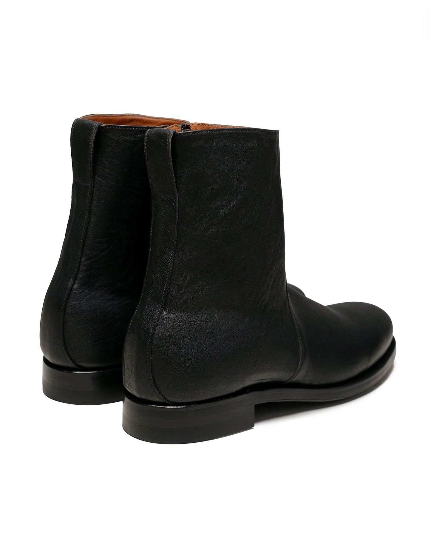 lost & found Viberg Viberg 2030CH Side Zip Boot Nero Washed Kangaroo